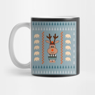 Reindeer and bears- winter decor Mug